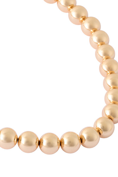 Collier perles dorées