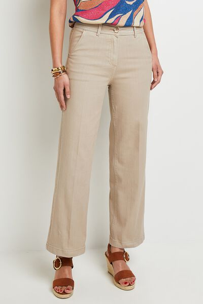 Jean flare raccourci femme