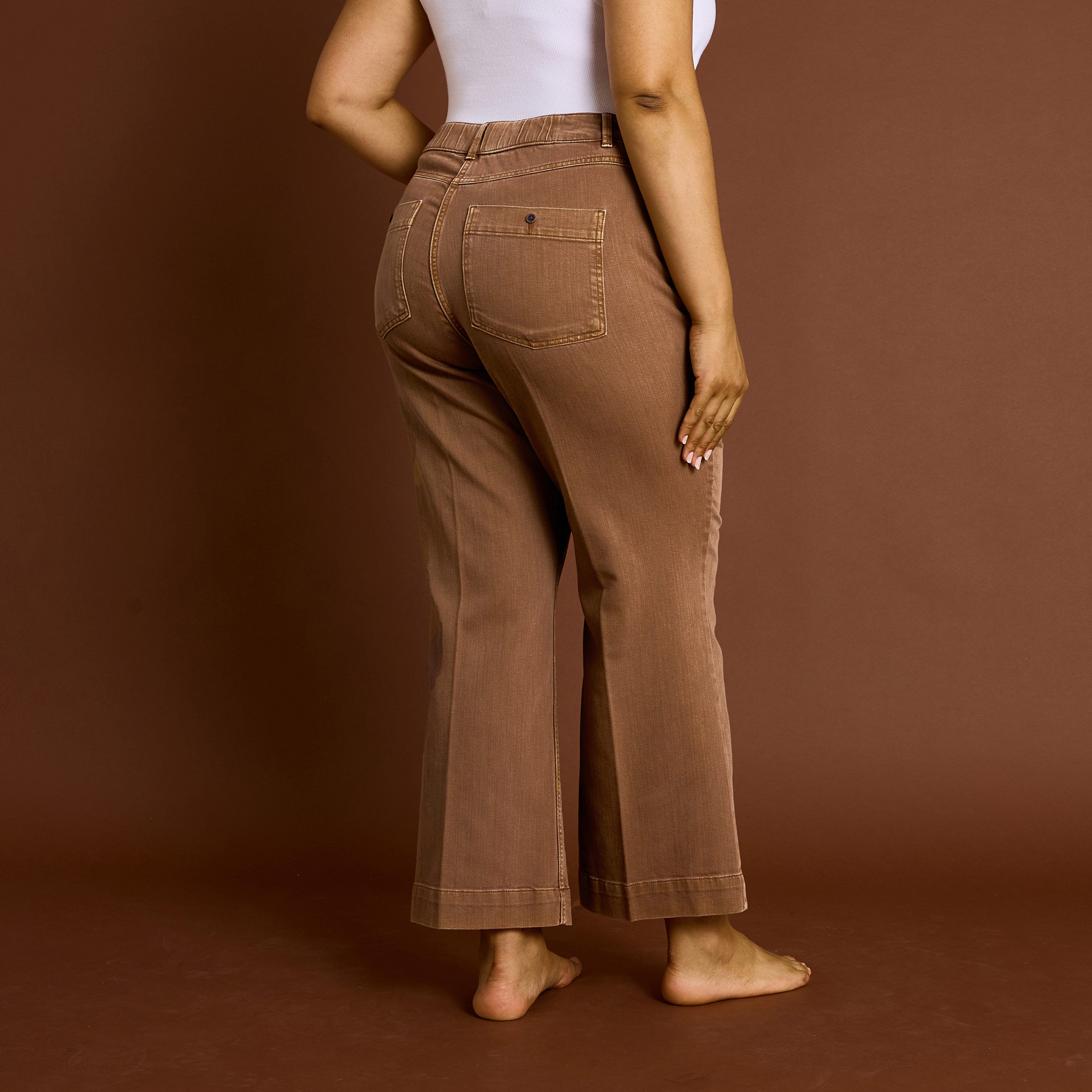 Jean flare raccourci KANSAS RF02 femme