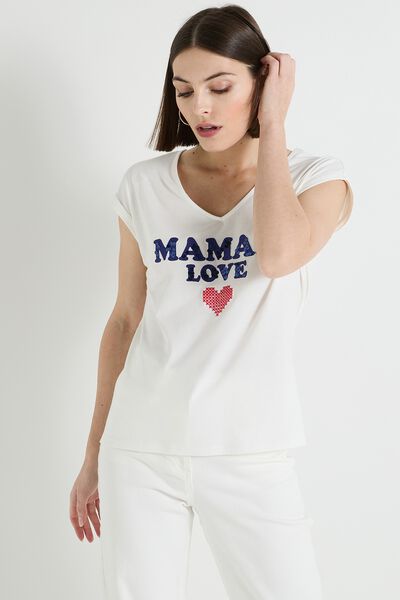 T-shirt col rond femme