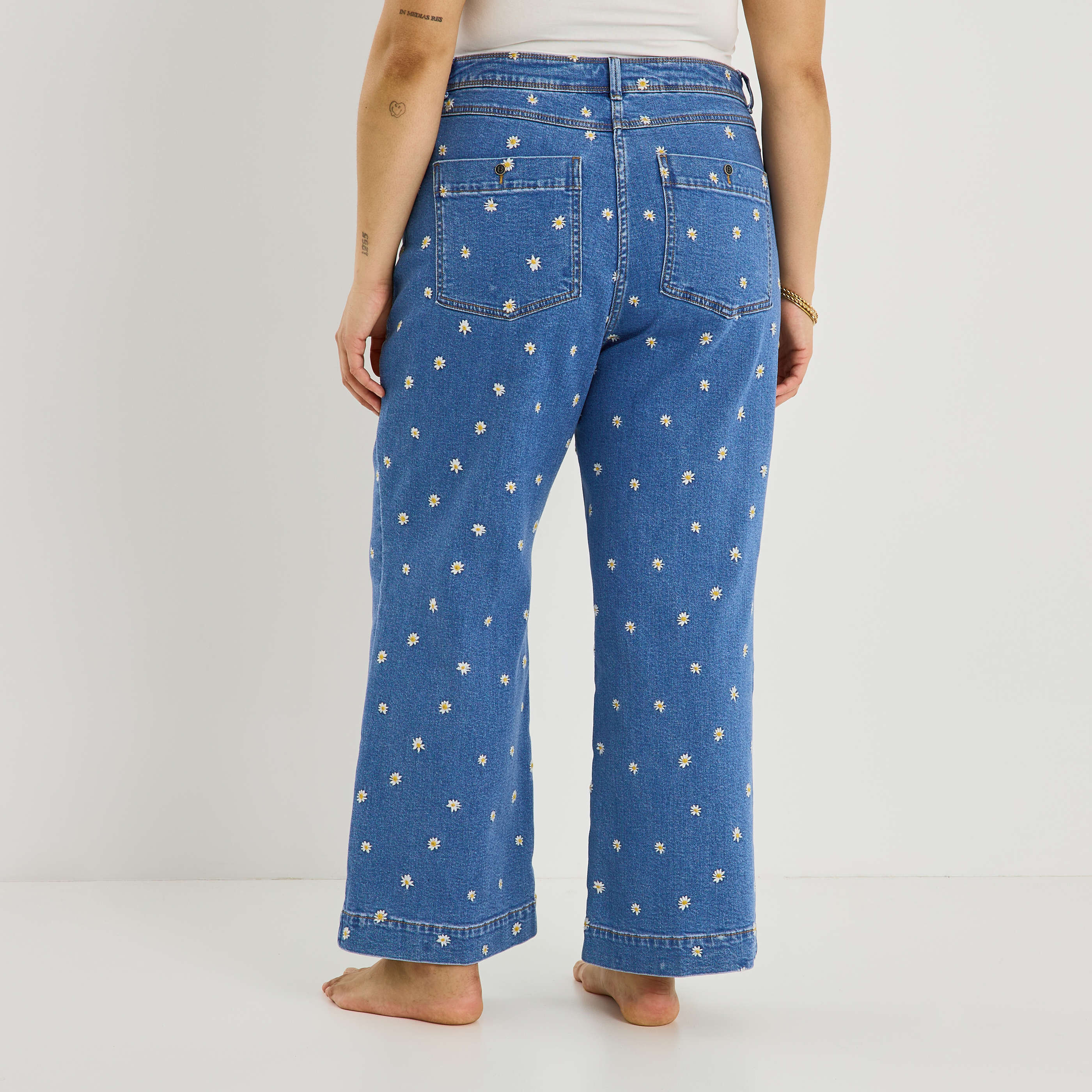 Jean large raccourci JAIPUR R02 femme