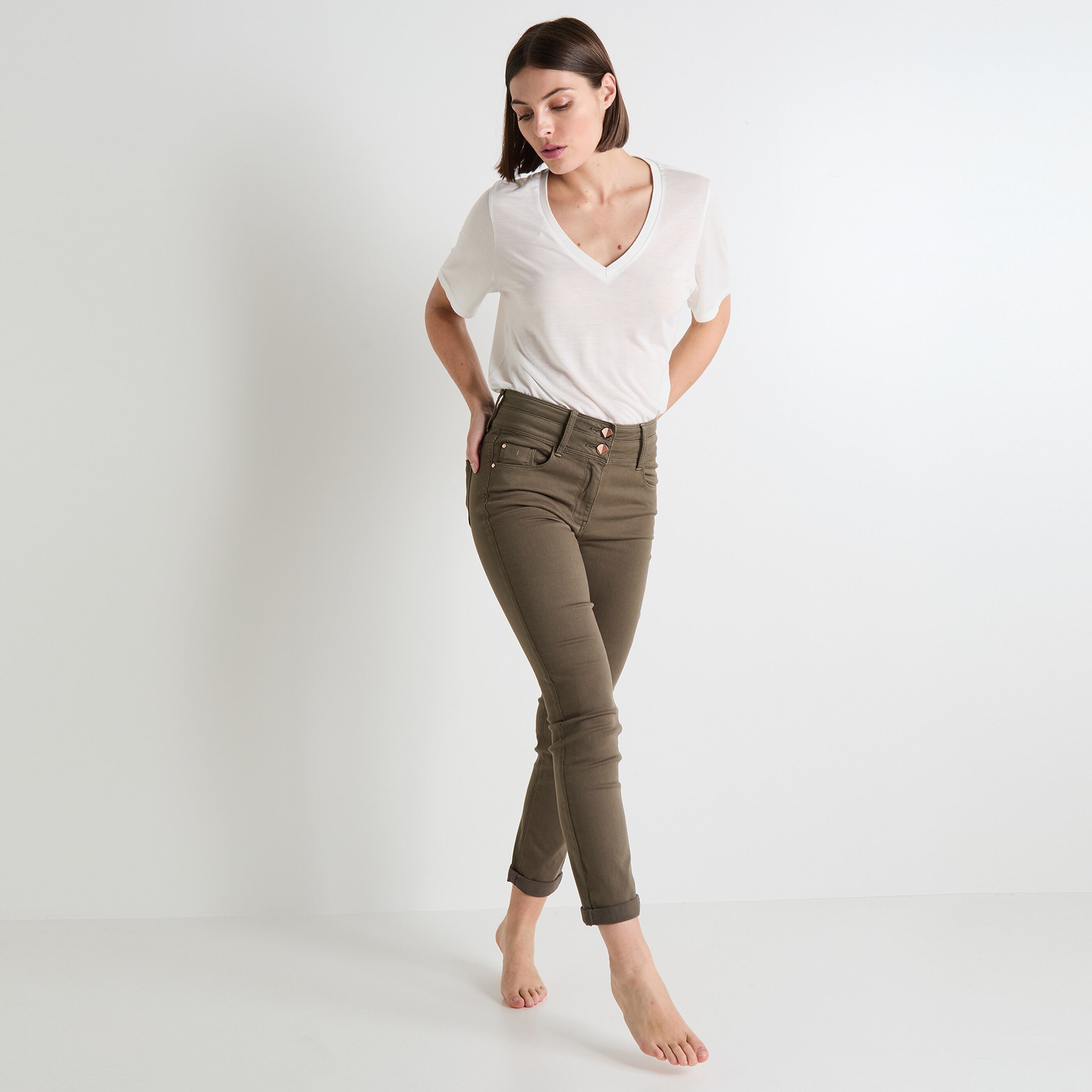 Jean raccourci HANOI R02 femme