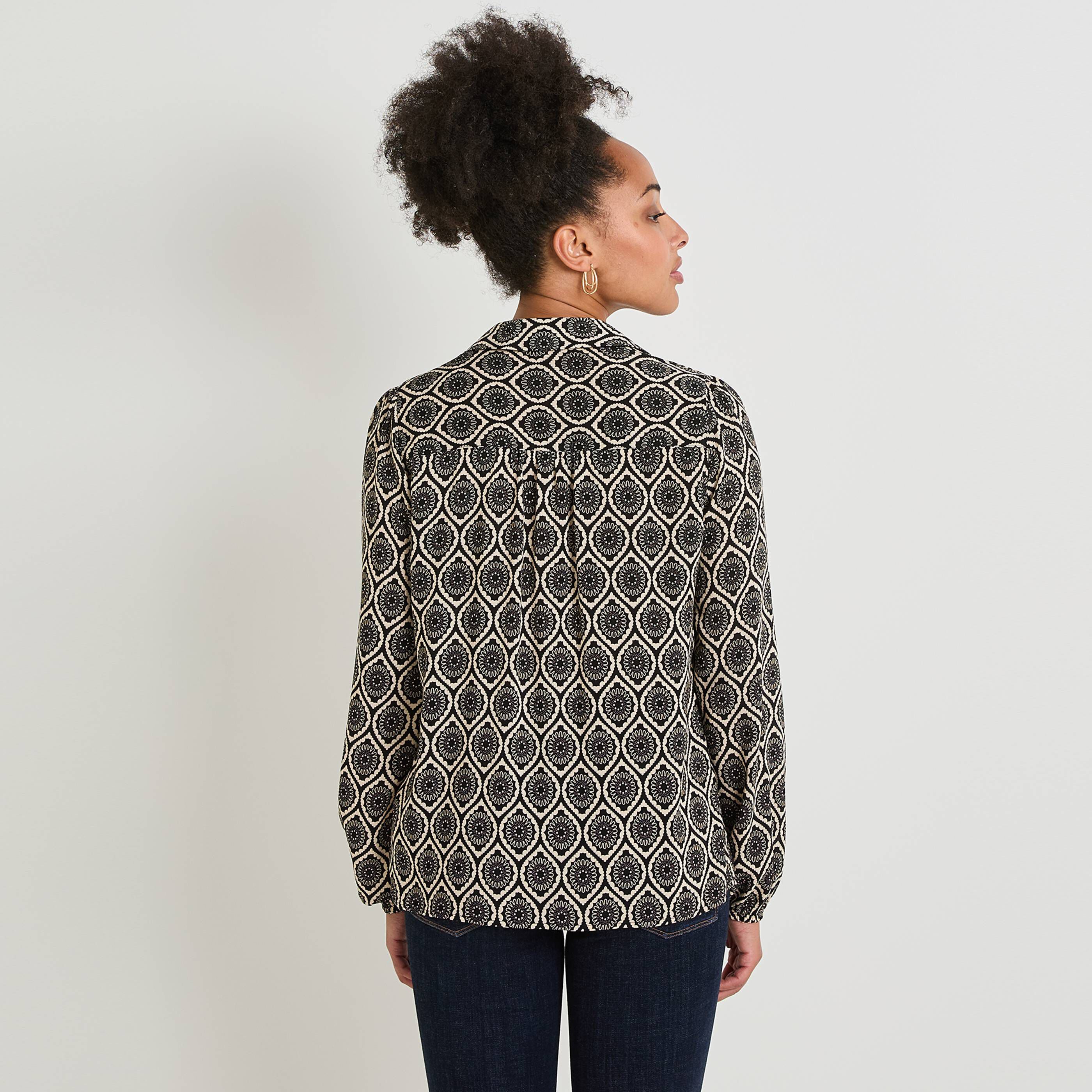 Blouse imprim&eacute;e femme