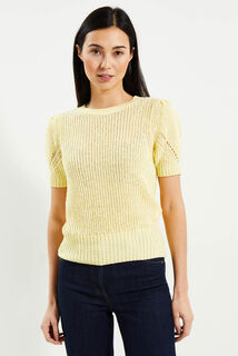 Pull manches courtes femme