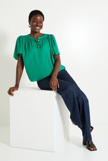 Blouse fluide col rond femme