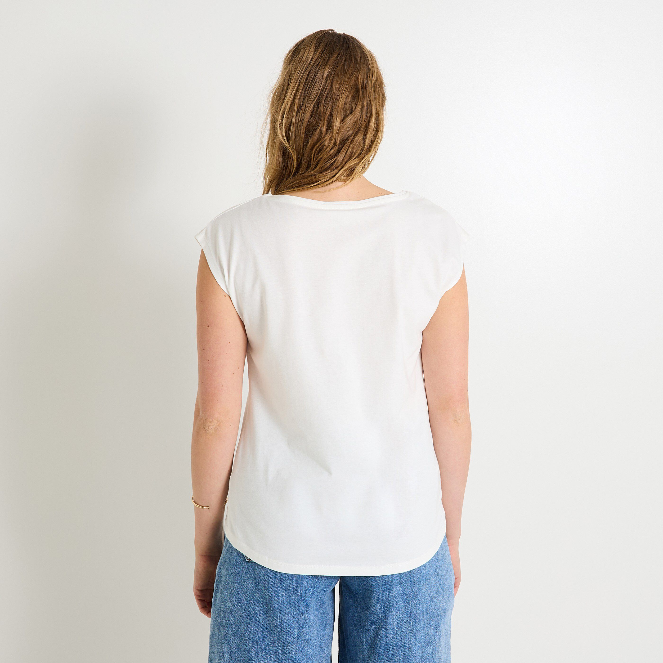 T-shirt col rond femme