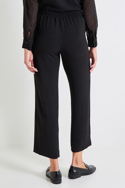 Pantalon fluide taille élastiquée femme