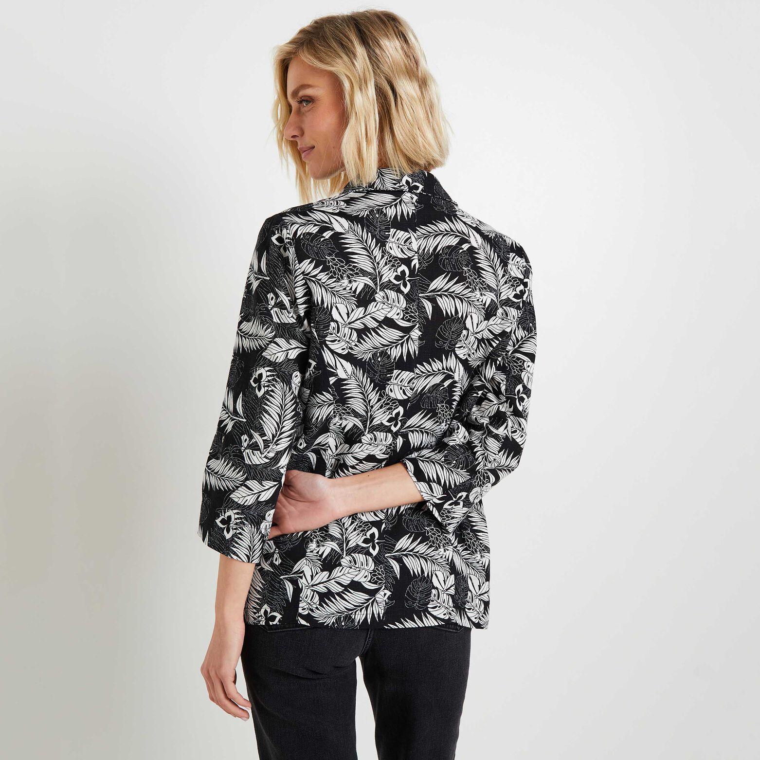 Veste blazer imprimé femme