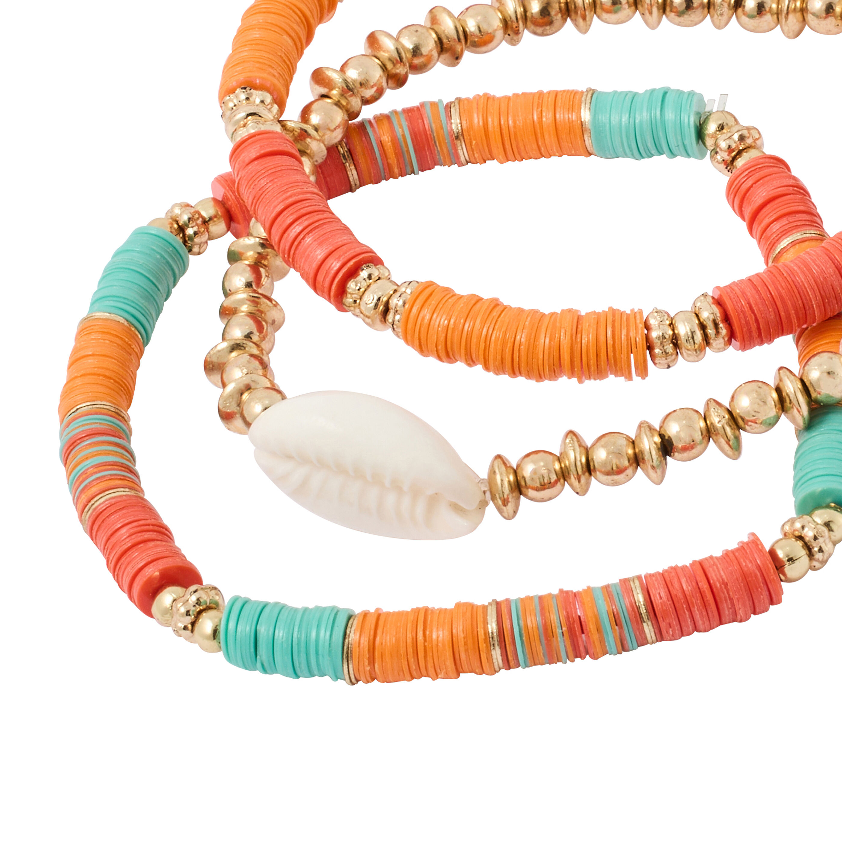 Set de 3 bracelets en sequins femme