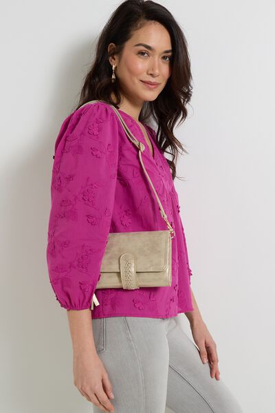 Sac pochette à rabat femme