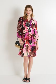 Robe fluide imprimée femme