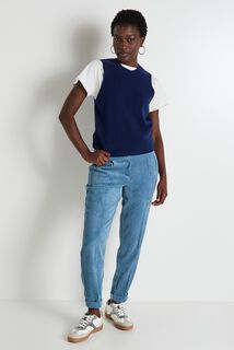 Pantalon velours femme