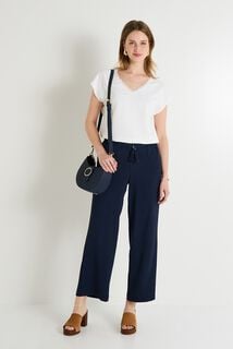 Pantalon large fluide femme