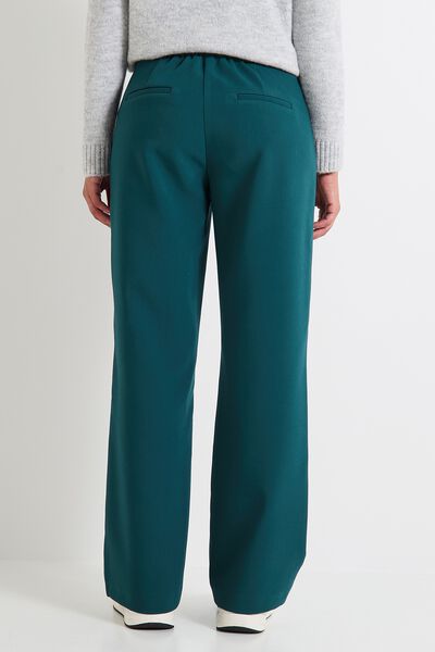 Pantalon droit à pont femme