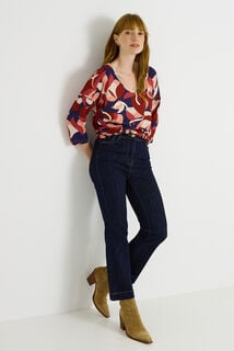 T-shirt imprimé fleuri femme