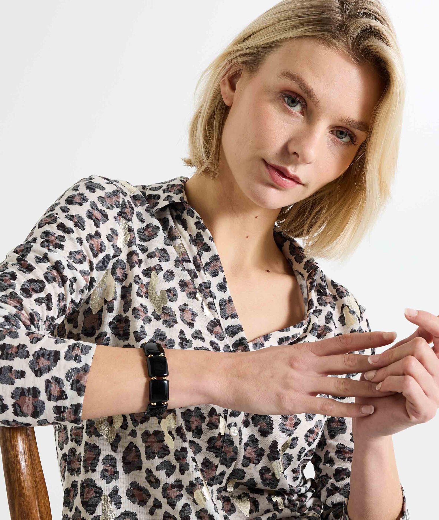 Bracelet élastique noir