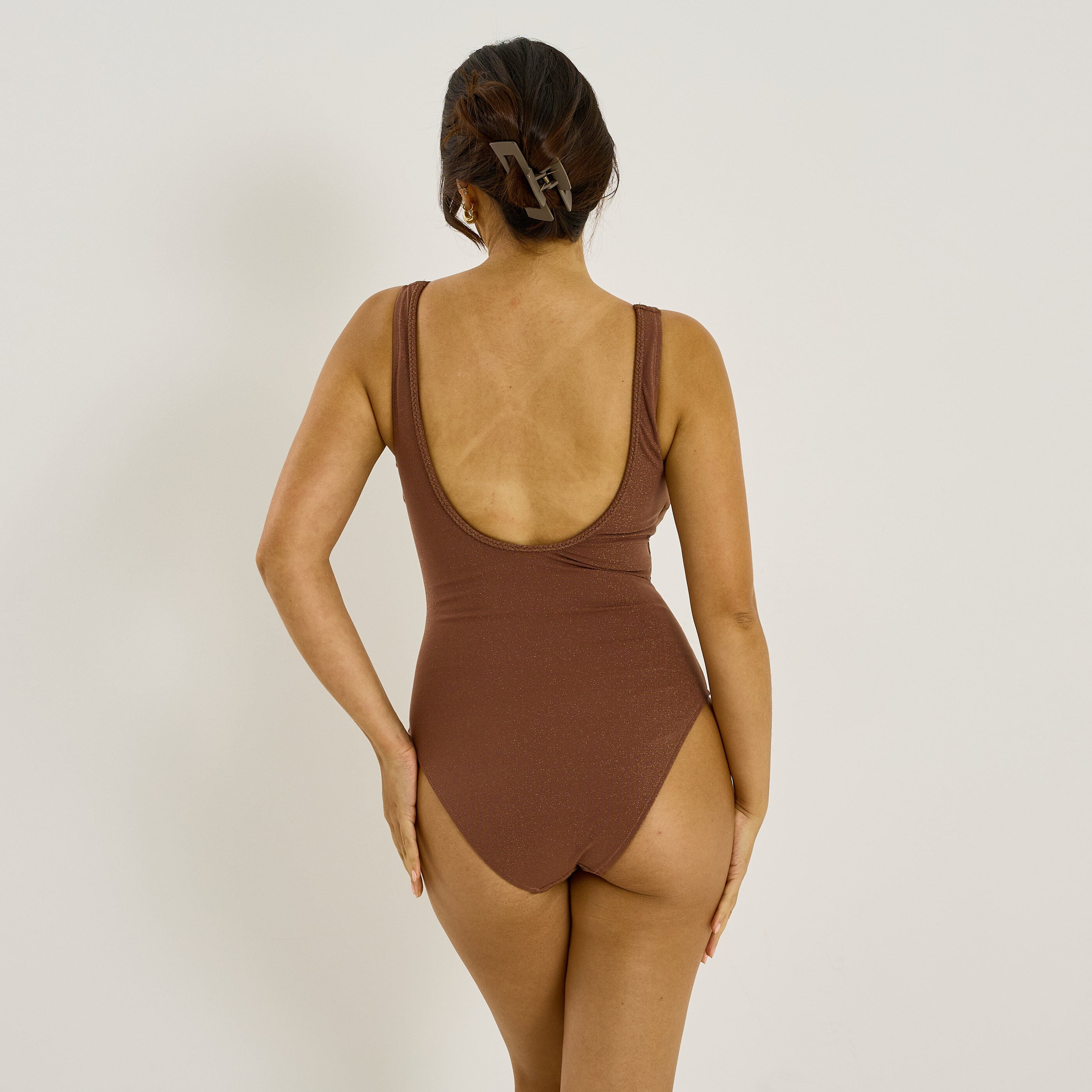 Maillot de bain 1 pi&egrave;ce brillant femme