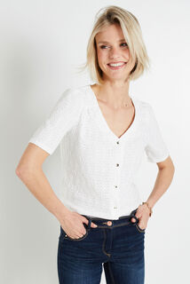 Tshirt maille ajourée femme