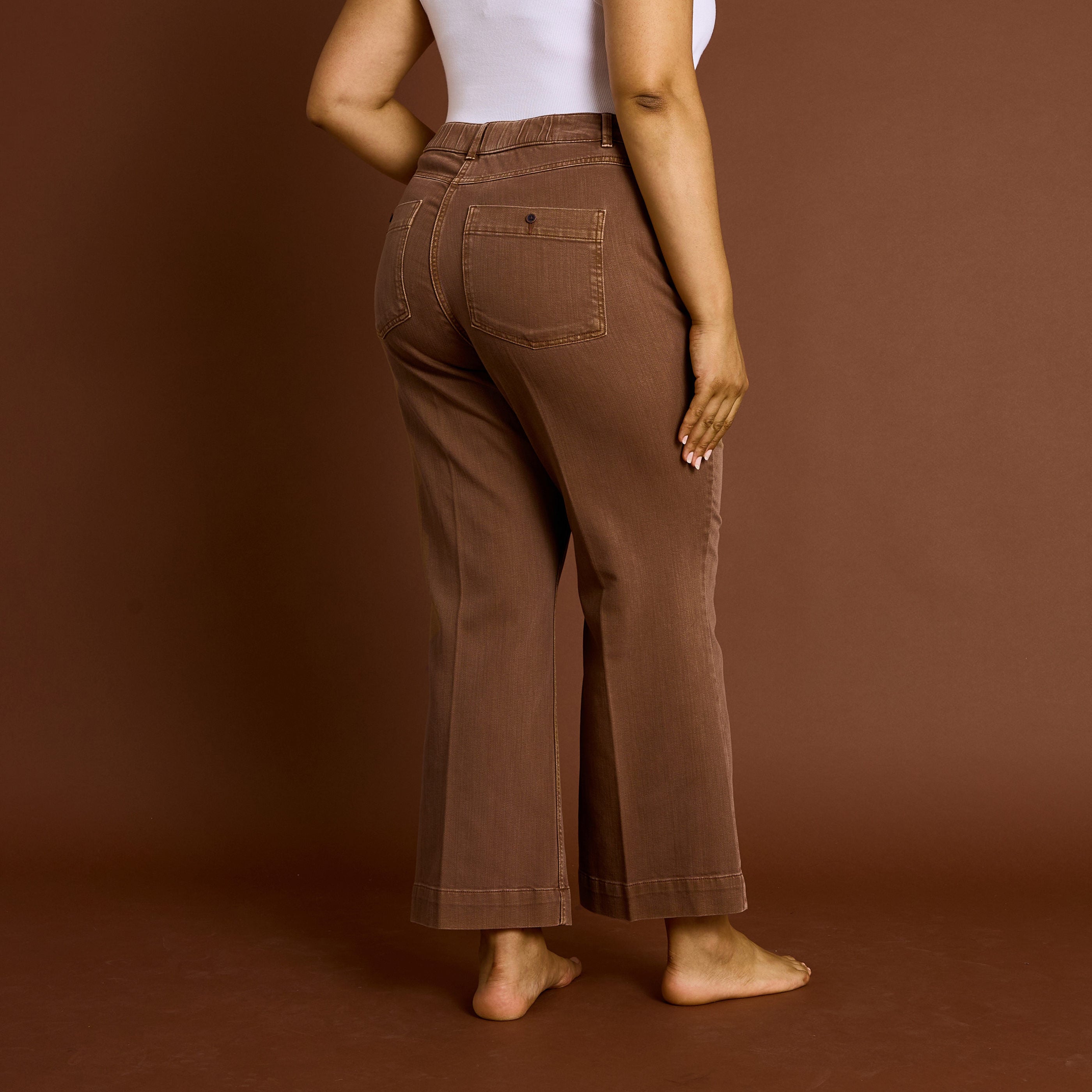 Jean flare raccourci KANSAS RF02 femme