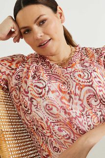 Blouse col V femme