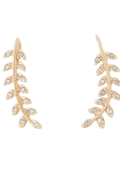 Boucles d'oreilles épis strassés