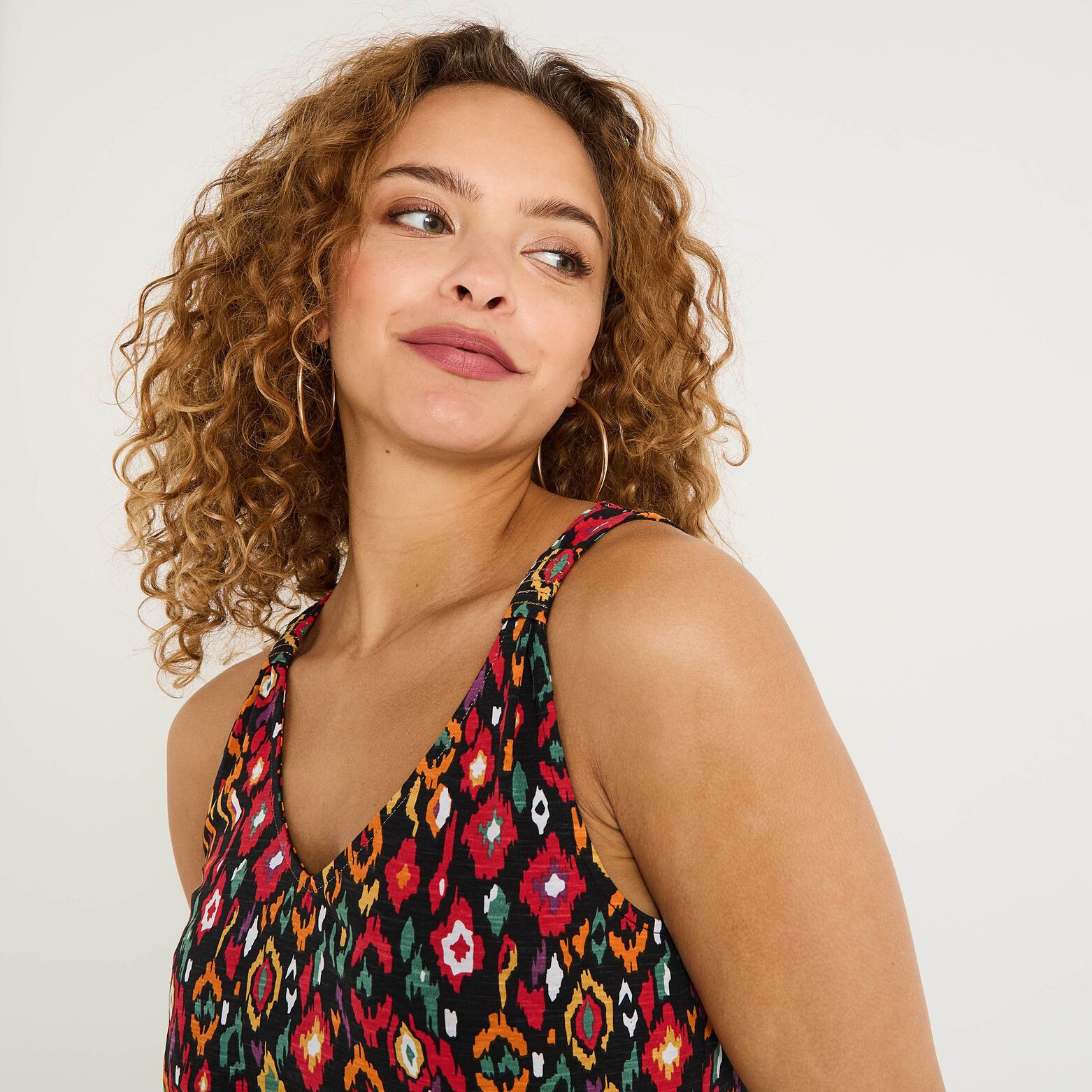 Débardeur col V femme