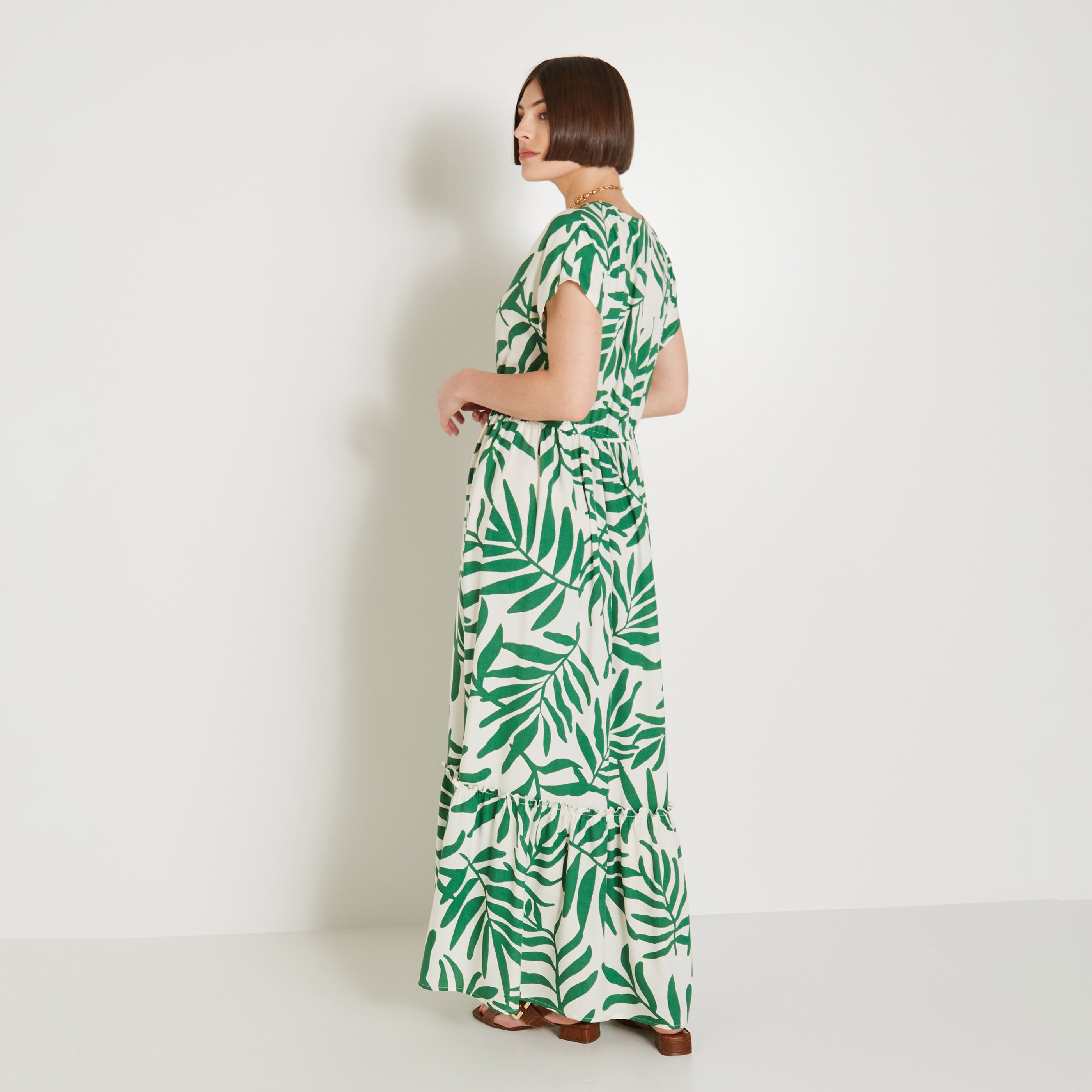 Robe longue imprimee femme EMERAUDE Graindemalice