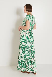 Robe longue imprimée femme