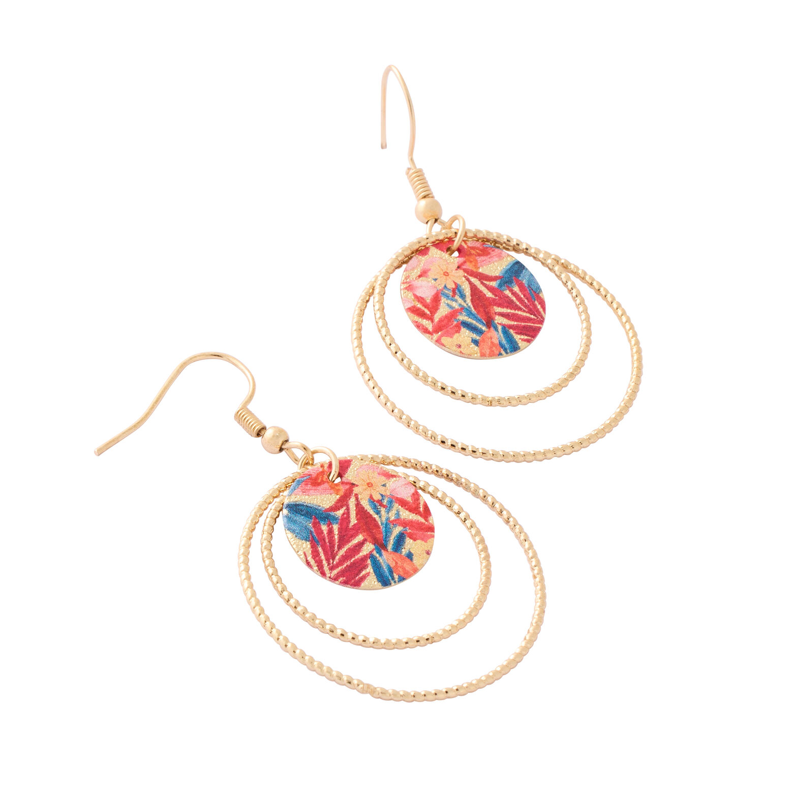Boucles d'oreilles cercles et disques