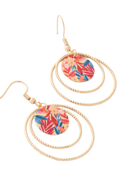Boucles d'oreilles cercles et disques