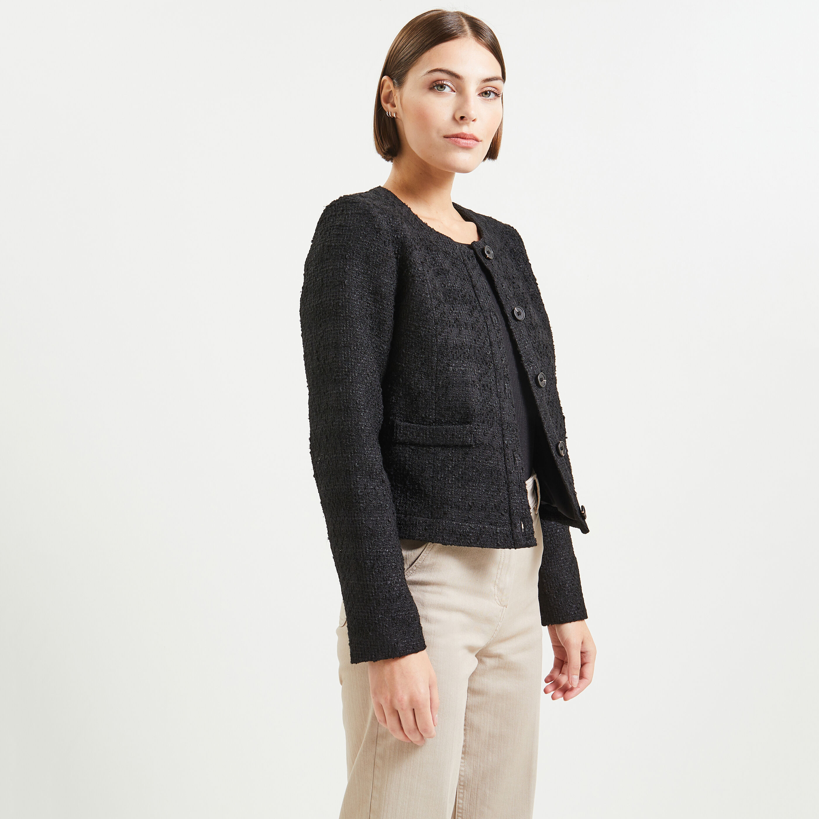 Blouson tweed hotsell femme