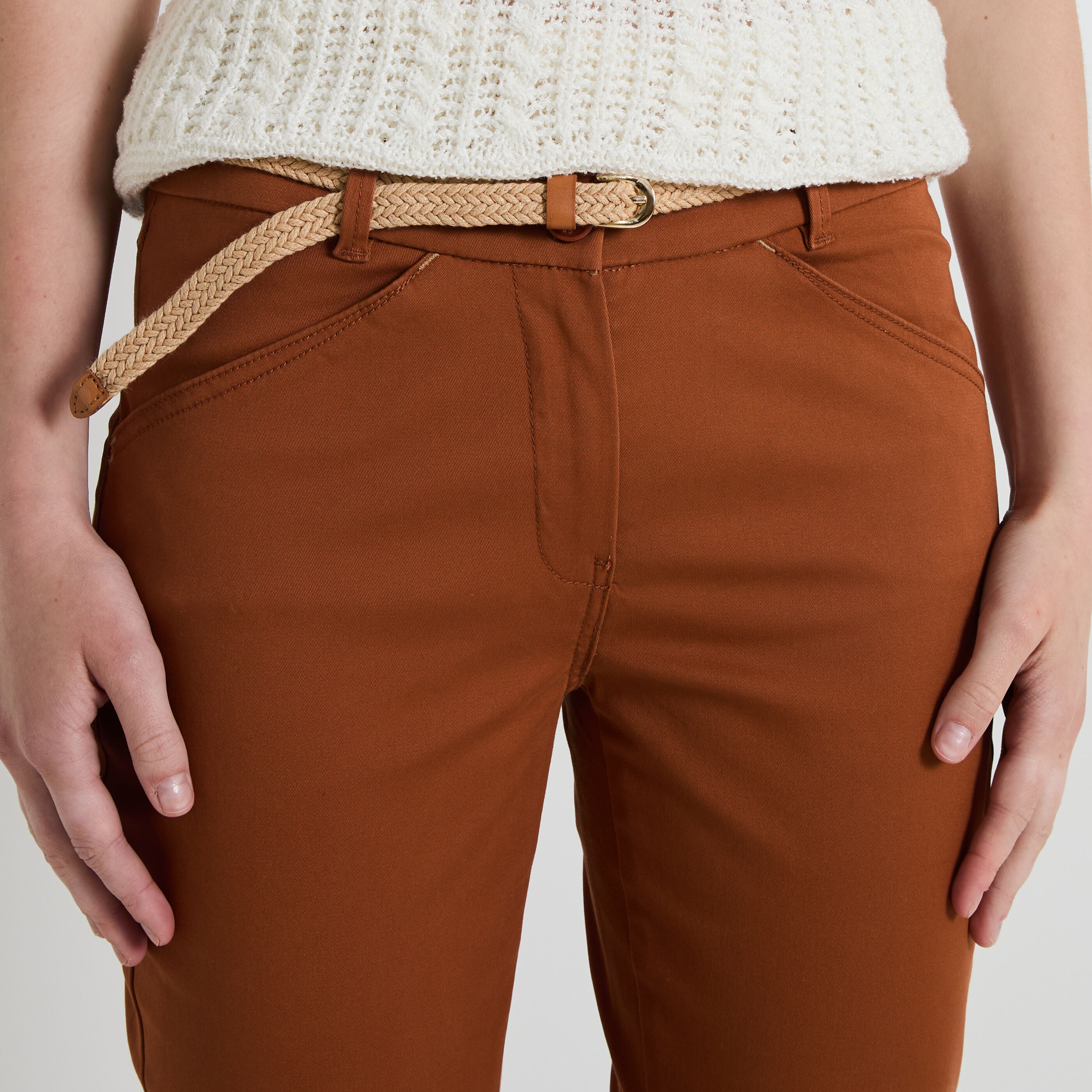 Pantalon chino femme