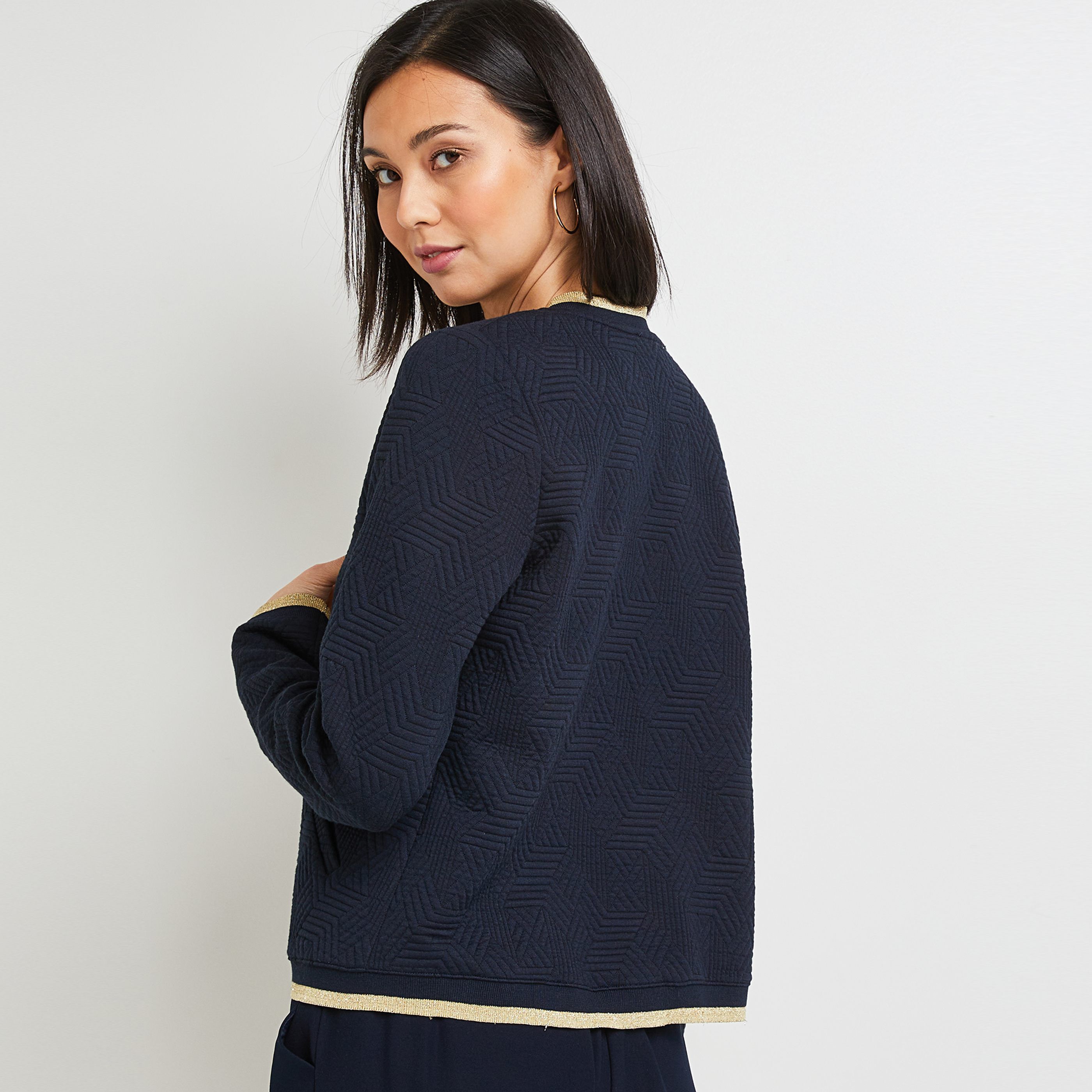 Chemise En Maille Femme Imprimé Léopard - Manches Longues, Col Chemise, Matière Souple, 80% Recyclée - Grain De Malice - 2