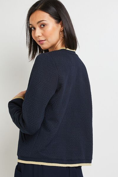 Veste en maille graphique femme