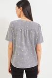 Chemise brodée femme