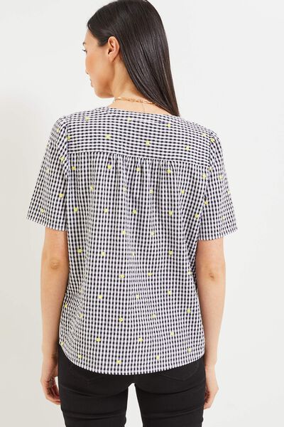 Chemise brodée femme