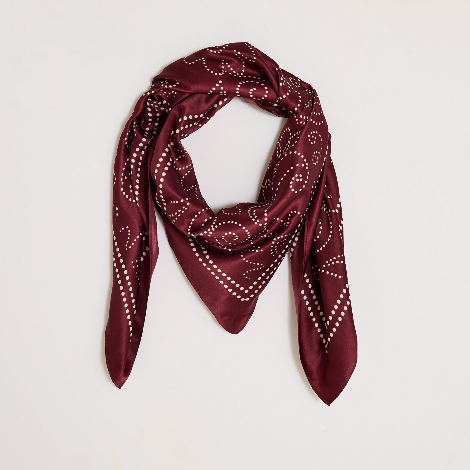 Foulard carré imprimé femme