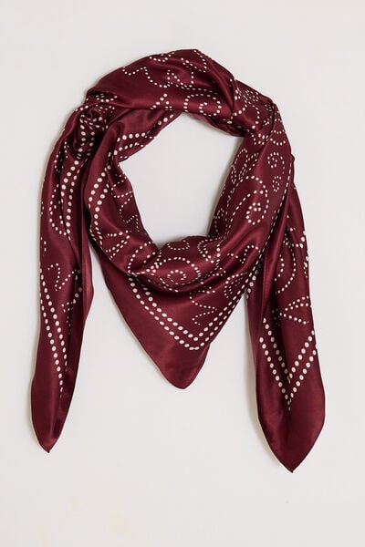 Foulard carré imprimé femme