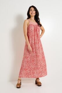 Robe longue à bretelles femme
