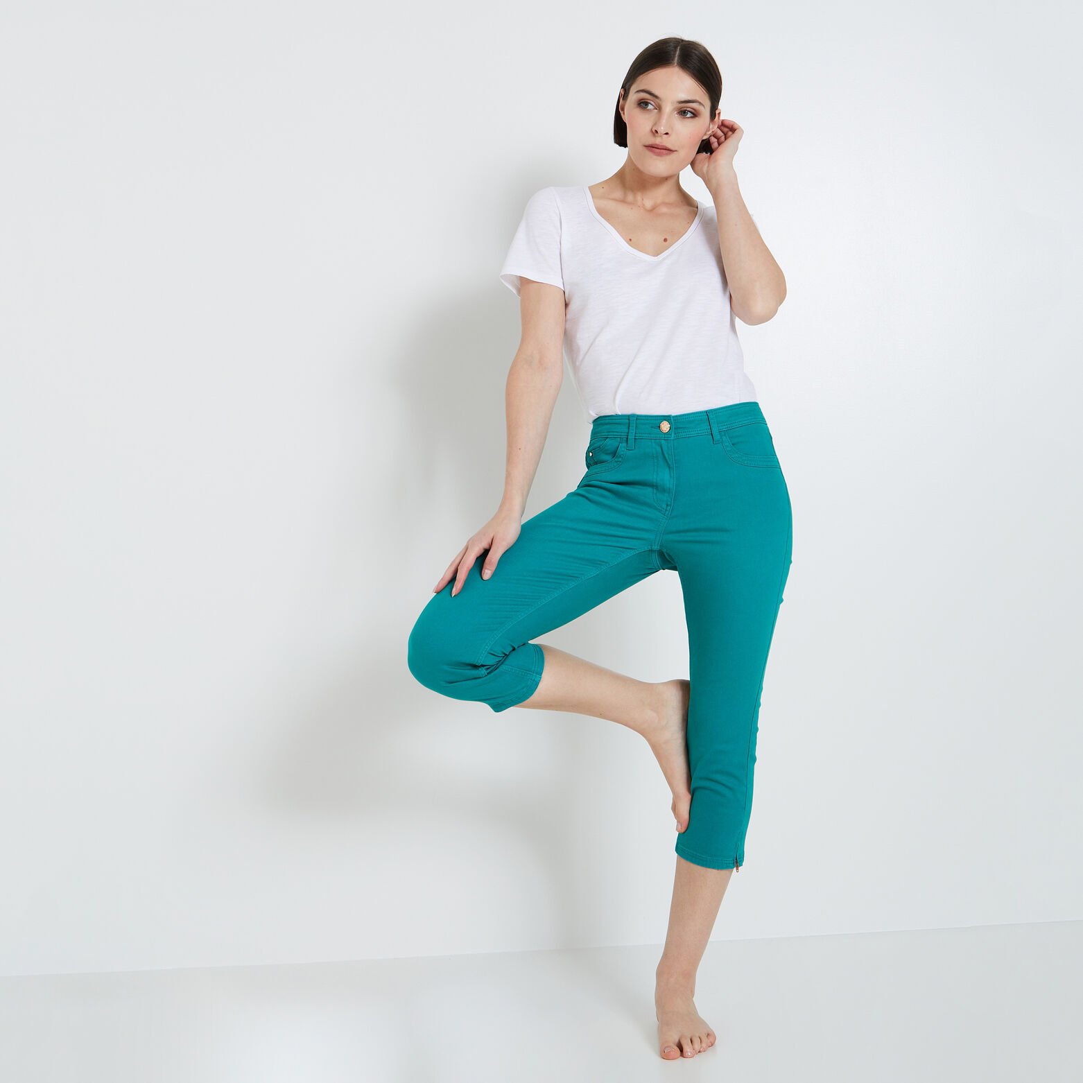 Corsaire jean femme