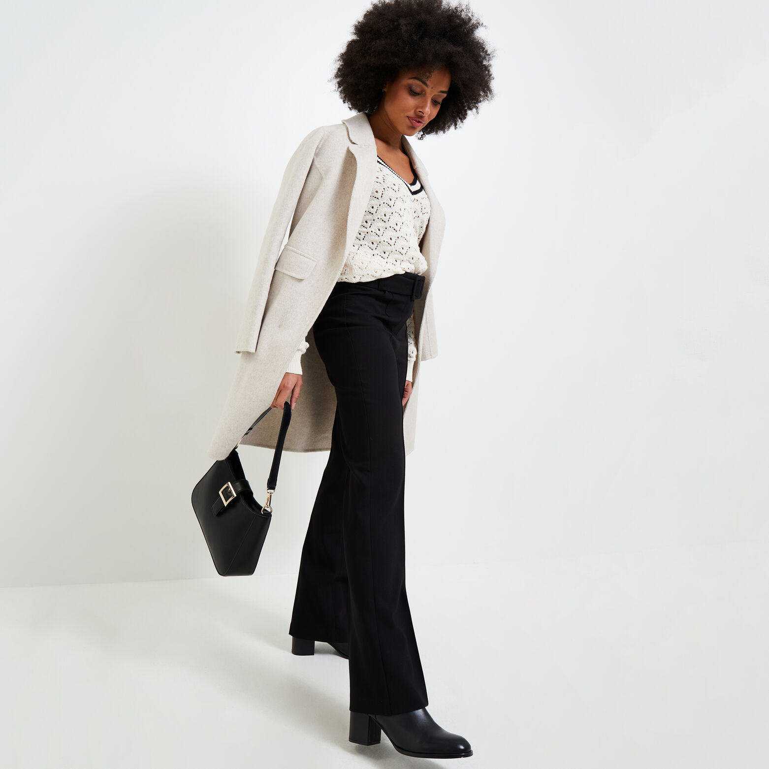 Pantalon flare femme