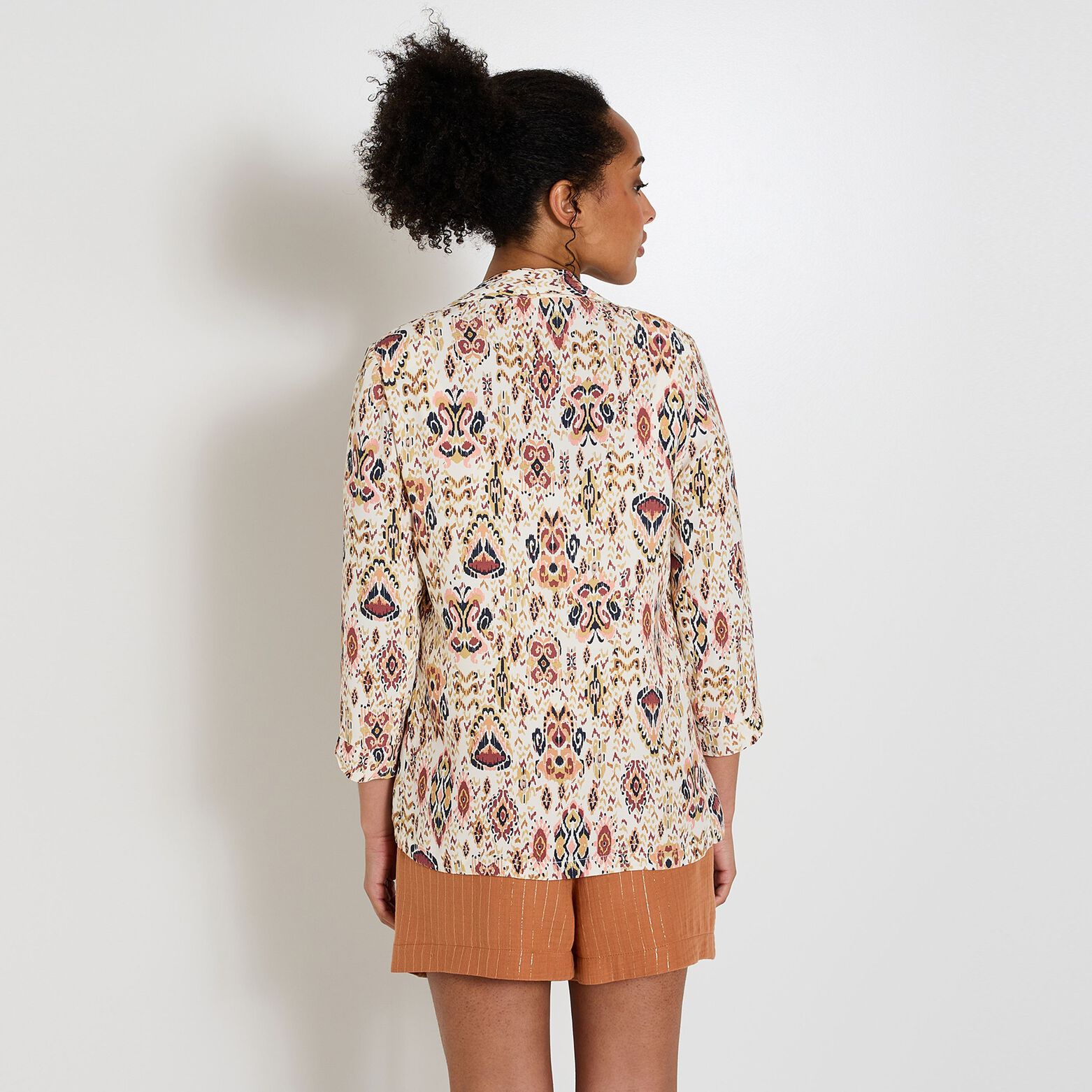Veste fluide imprimée femme