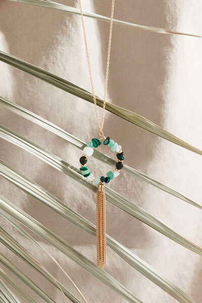 Collier cercle et pompon