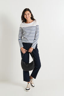 T-shirt col bateau femme