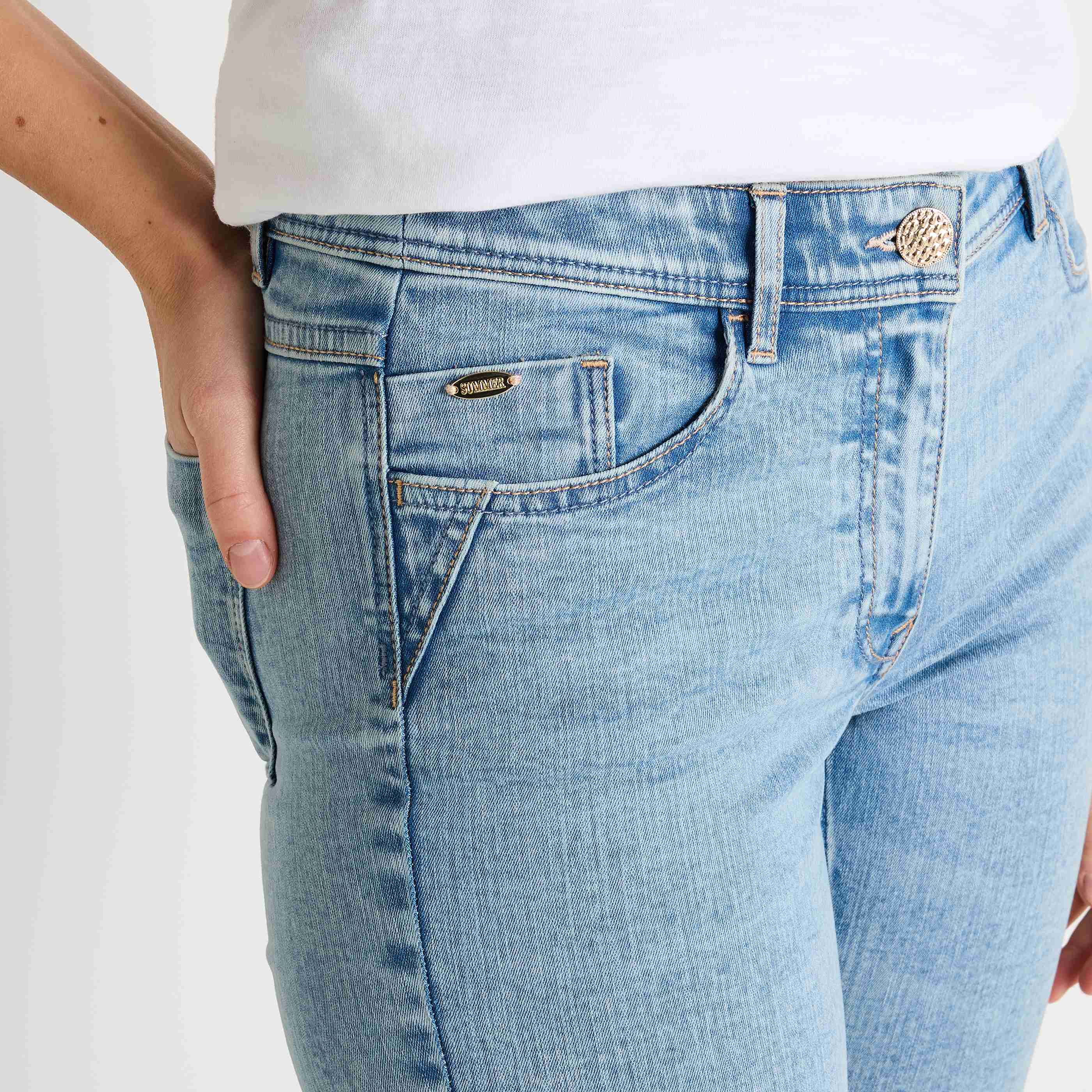 Corsaire en jean femme