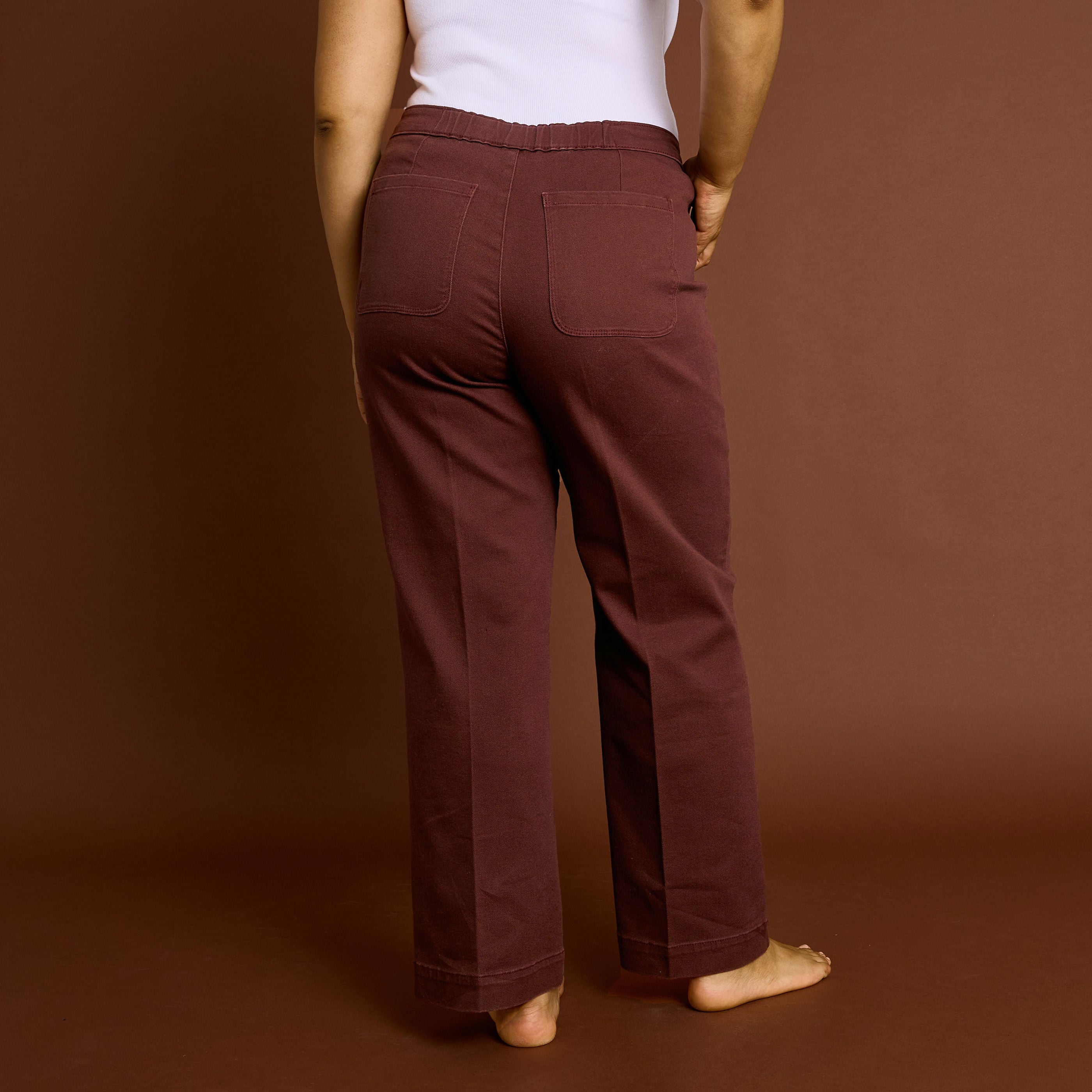 Jean flare &agrave; pont POMPON F02 femme