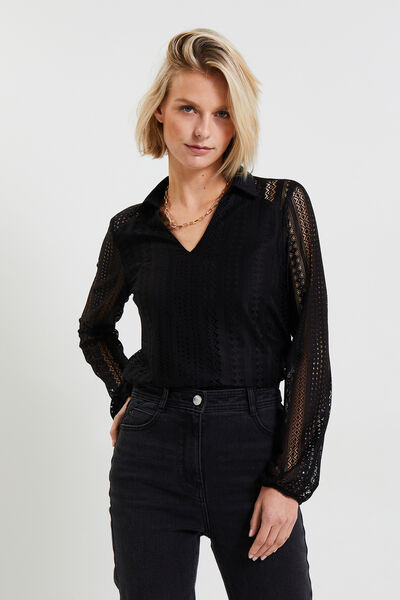 Blouse manches longues femme