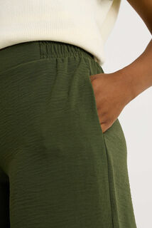 Short fluide taille élastiquée femme
