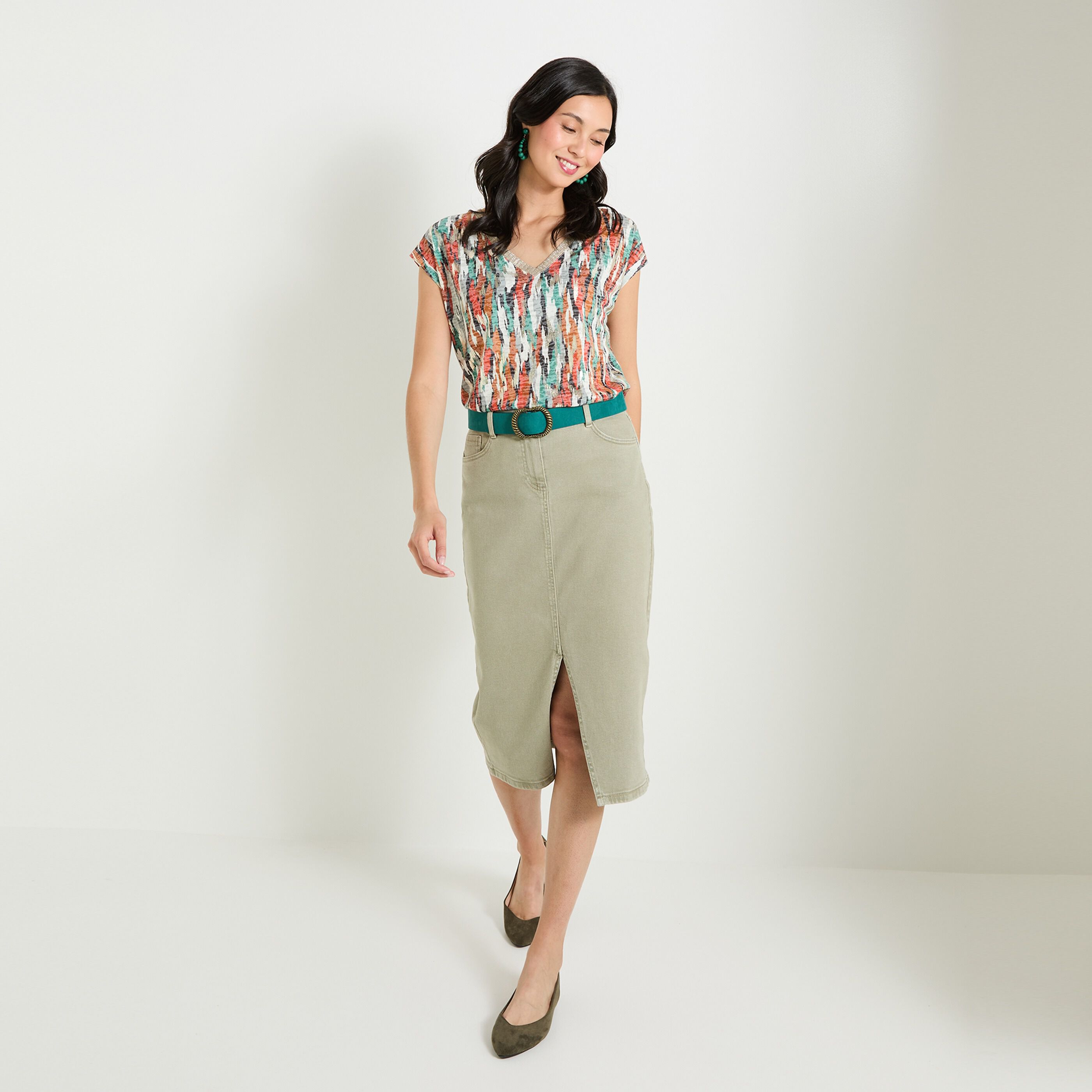 Tshirt imprim&eacute; femme