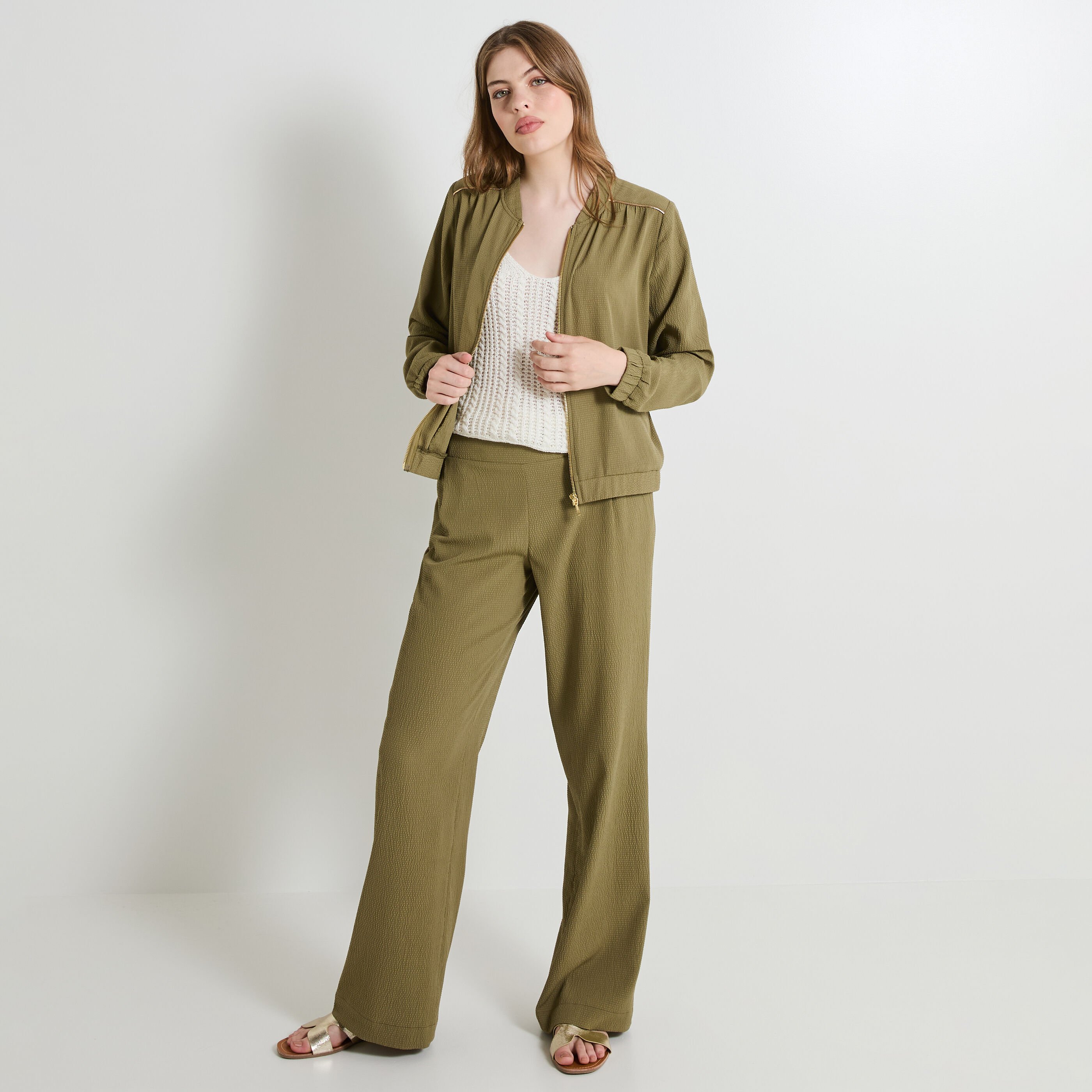 Pantalon large femme